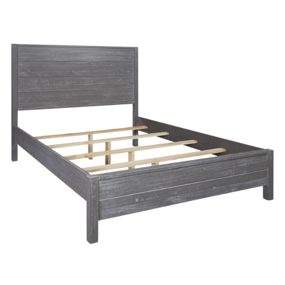 Rustic Farmhouse Aesthetic 4-Piece Queen Bedroom Set in Solid Wood – Charming and Durable