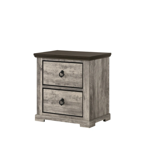 5-Piece Gray Rustic Panel Bedroom Set – A Harmonious Blend of Rustic Charm and Modern Elegance