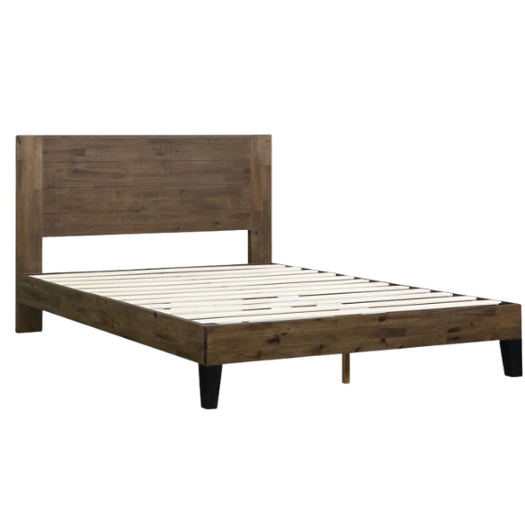 Premium Solid Wood Low Profile Platform Bed – Full/Double Size with Sleek, Modern Design and Lasting Durability