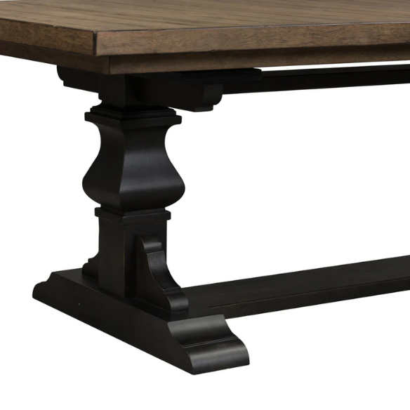 Classic Vintage Trestle Dining Table – Timeless Charm with a Modern Twist