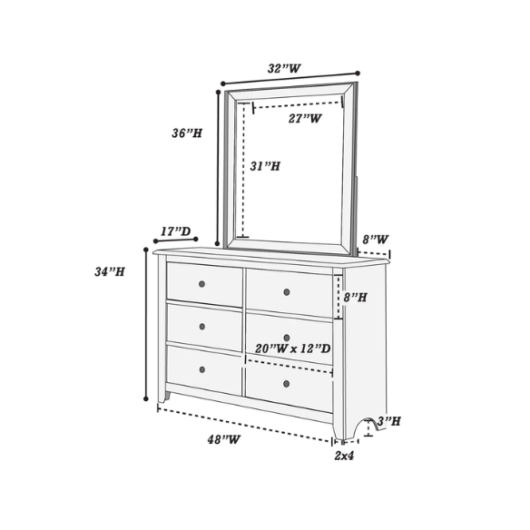 Stylish 4-Piece White Twin Bedroom Set – Complete Bedroom Furniture Collection
