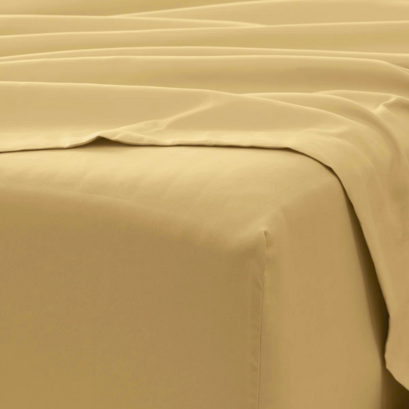 Yellow Deep Pocket Microfiber Sheet Set – 4-Piece Soft, Wrinkle-Free Bedding with Pillowcases