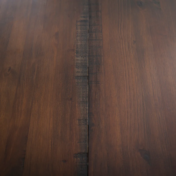 72-Inch Solid Wood Distressed Dining Table – Rustic Industrial Charm for Any Dining Room