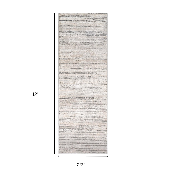 Modern Abstract Gray Area Rug – Stain-Resistant, High-Low Pile, Distressed Ivory Hues for a Relaxed, Stylish Touch