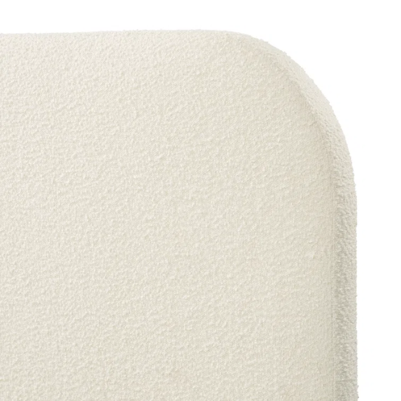 Bouclé Platform Bed with Arched Headboard – Modern Design, Easy Assembly, and Superior Comfort for King Size