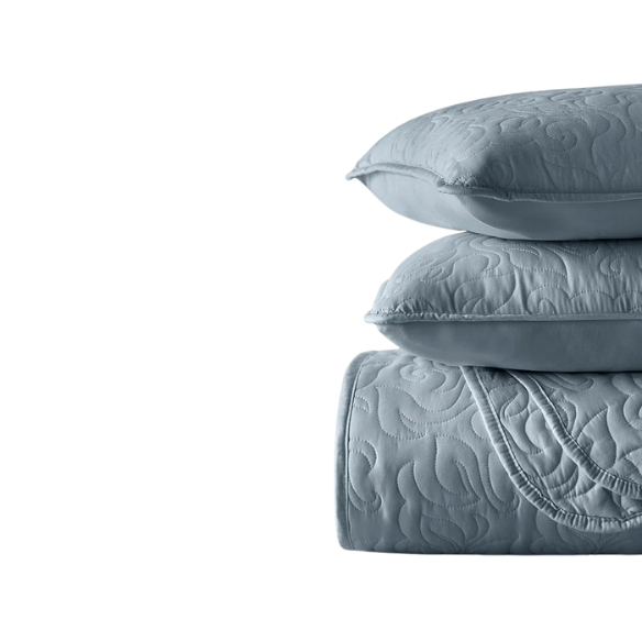 Elegant Floral Stitching Quilt Set – Ultra-Soft, Hypoallergenic, and Machine Washable Bedding for All Seasons