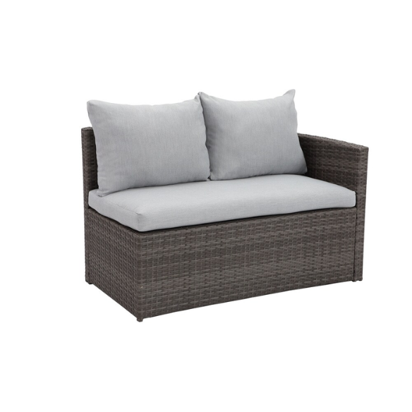 All-Weather Wicker Patio Furniture Set | Stylish Conversation Set with Cushioned Seats and Pillows | Perfect Outdoor Dining Solution