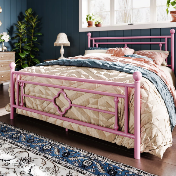 Durable Metal Platform Bed – Full Double Size with Sturdy Frame and Modern Design