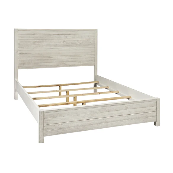 Rustic Farmhouse Aesthetic 4-Piece Queen Bedroom Set in Solid Wood – Charming and Durable