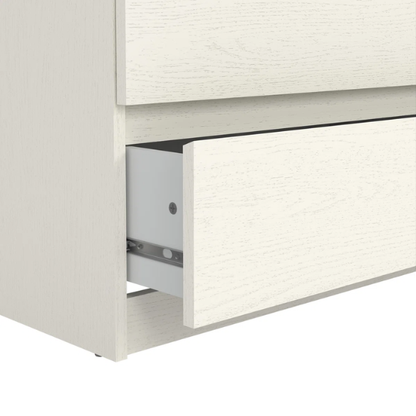 Versatile 60.5" 6-Drawer Double Dresser with Smooth Metal Glides and Clean-Lined Silhouette