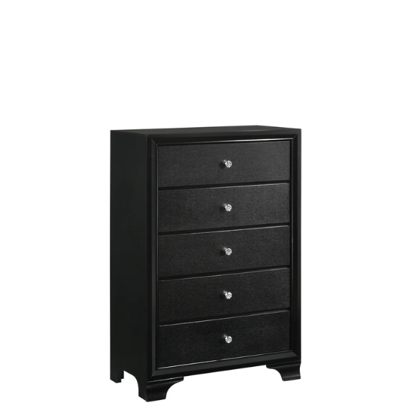 LED-Lit Black Framed 3-Piece Twin Bedroom Set – Modern, Stylish, & Illuminated Design
