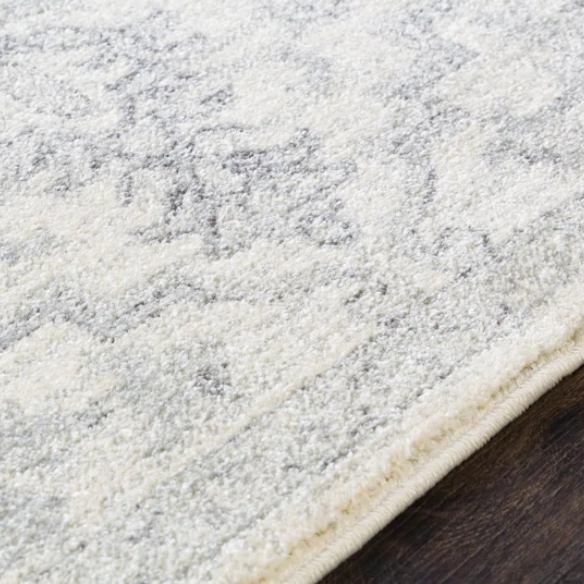 Timeless Traditional Woven Area Rug – Machine-Woven Polypropylene, Medium Pile, Durable and Easy to Clean