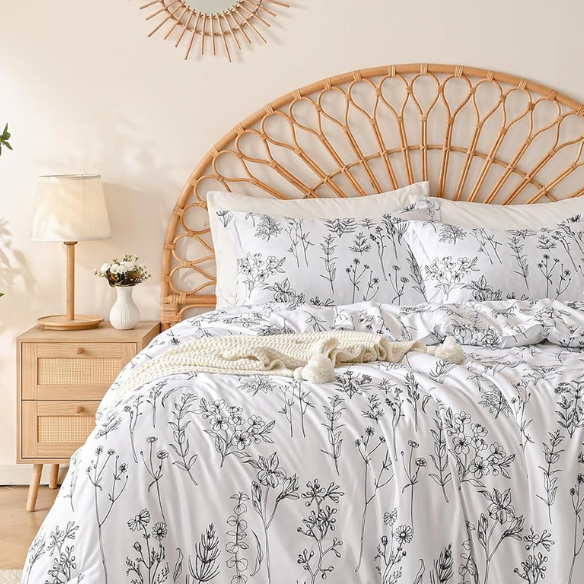 Floral Comforter Set – Stylish and Cozy Bedding with Cute Floral Pattern for a Beautiful Bedroom Makeover