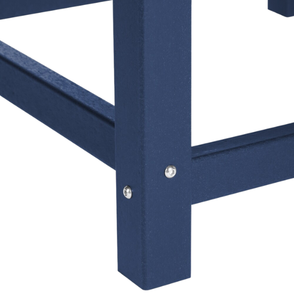 Outdoor Conversation Table – Stylish, Weather-Resistant Recycled Plastic Table with Slat-Style Top for Patios and Gardens