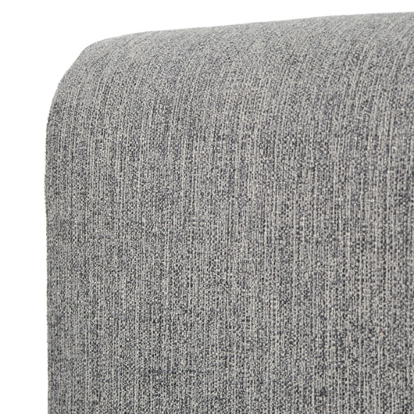 Solid Colored Linen Upholstered Queen Size Standard Bed
