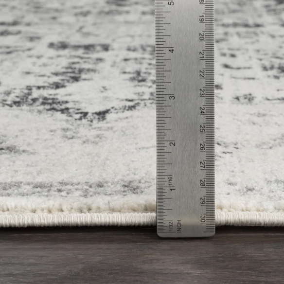 Timeless Traditional Woven Area Rug – Machine-Woven Polypropylene, Medium Pile, Durable and Easy to Clean