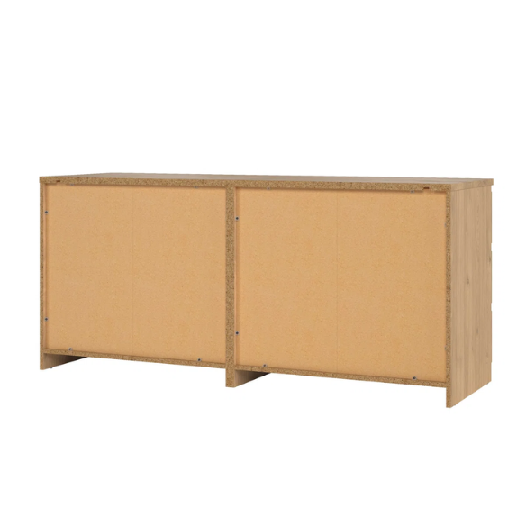 Versatile 60.5" 6-Drawer Double Dresser with Smooth Metal Glides and Clean-Lined Silhouette