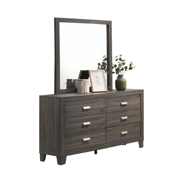 Chic Grey Wooden 4-Piece Twin Bedroom Set: Contemporary Style Meets Cozy Comfort