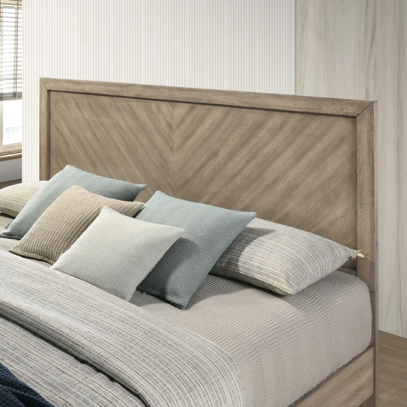 Transform Your Bedroom with a 5-Piece Bedroom Set – Modern Elegance in Weathered Sand Finish with Timeless Sophistication and Exceptional Functionality