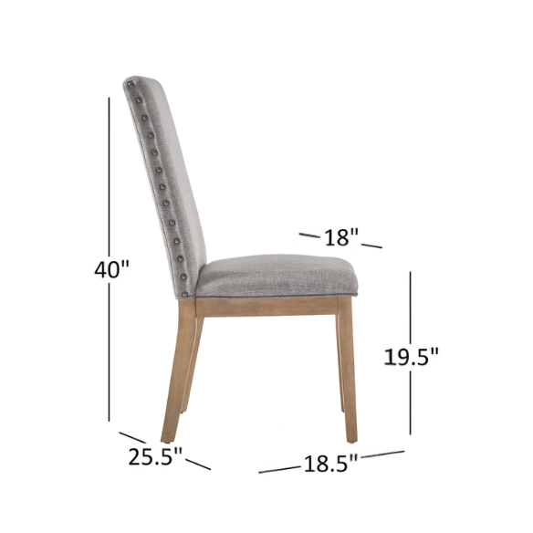 Modern Fabric and Wood Dining Set – Where Elegance Meets Comfort and Style