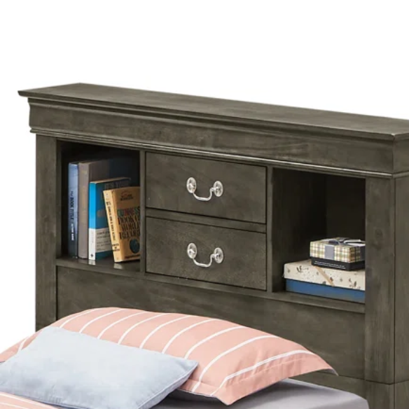 Wooden Bookcase Storage Twin Bed – Space-Saving Design with Stylish Shelving