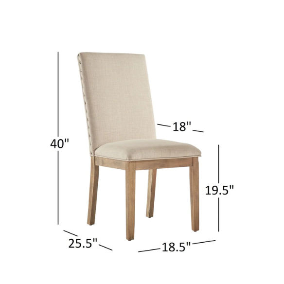 Modern Fabric and Wood Dining Set – Where Elegance Meets Comfort and Style