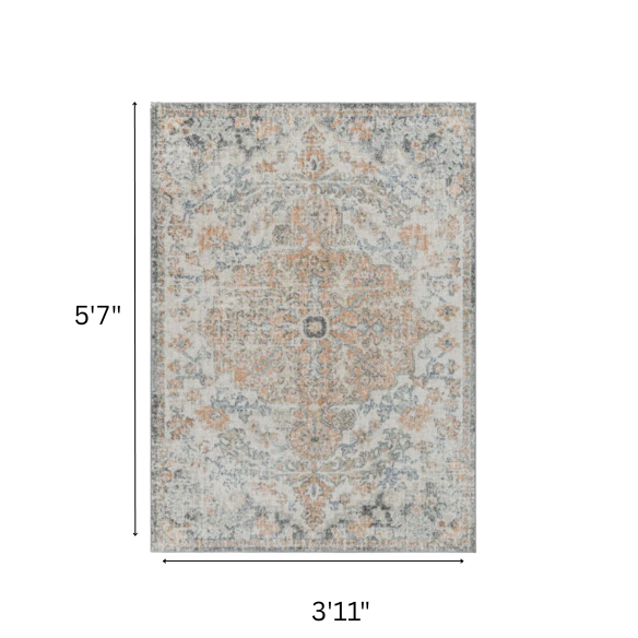 Timeless Traditional Woven Area Rug – Machine-Woven Polypropylene, Medium Pile, Durable and Easy to Clean