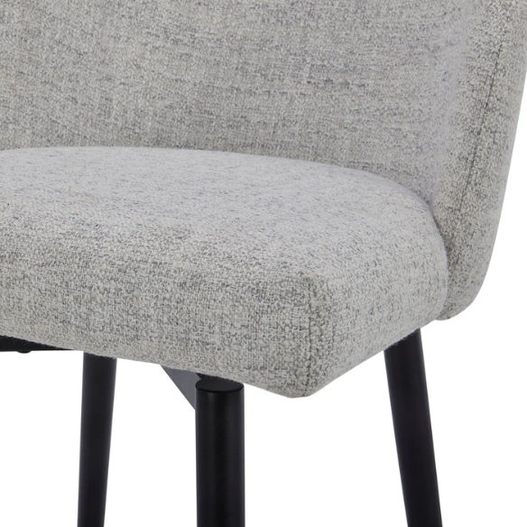 Set of 2 Counter Height Swivel Barstools – Mid-Century Modern Design, Padded Seat with High-Density Foam, 360° Swivel, Sturdy Iron Base, Footrest for Kitchen or Bar