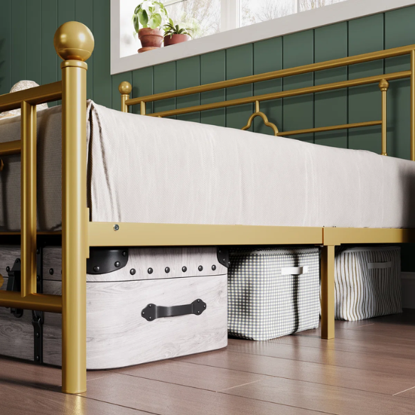 Durable Metal Platform Bed – Full Double Size with Sturdy Frame and Modern Design