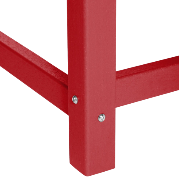 Outdoor Conversation Table – Stylish, Weather-Resistant Recycled Plastic Table with Slat-Style Top for Patios and Gardens
