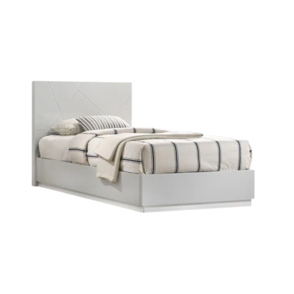 Contemporary Elegance: Sleek Twin Bed for Modern Living