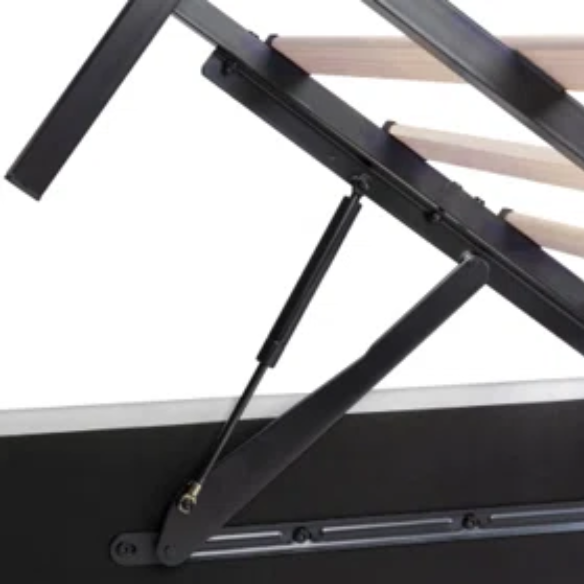 Luxurious Velvet Upholstered Hydraulic Lift-Up Storage Platform Bed – Full/Double Size with Sleek Design & Maximized Space