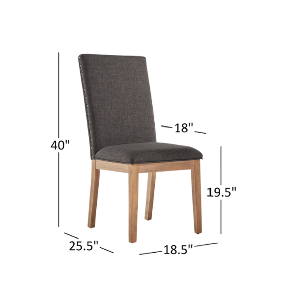 Modern Fabric and Wood Dining Set – Where Elegance Meets Comfort and Style