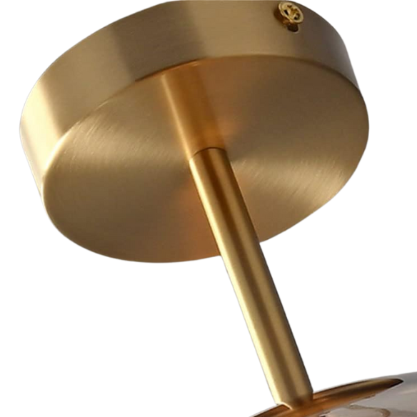 /amber-brass-glass-ceiling-light-mid-century-modern-pendant-fixture