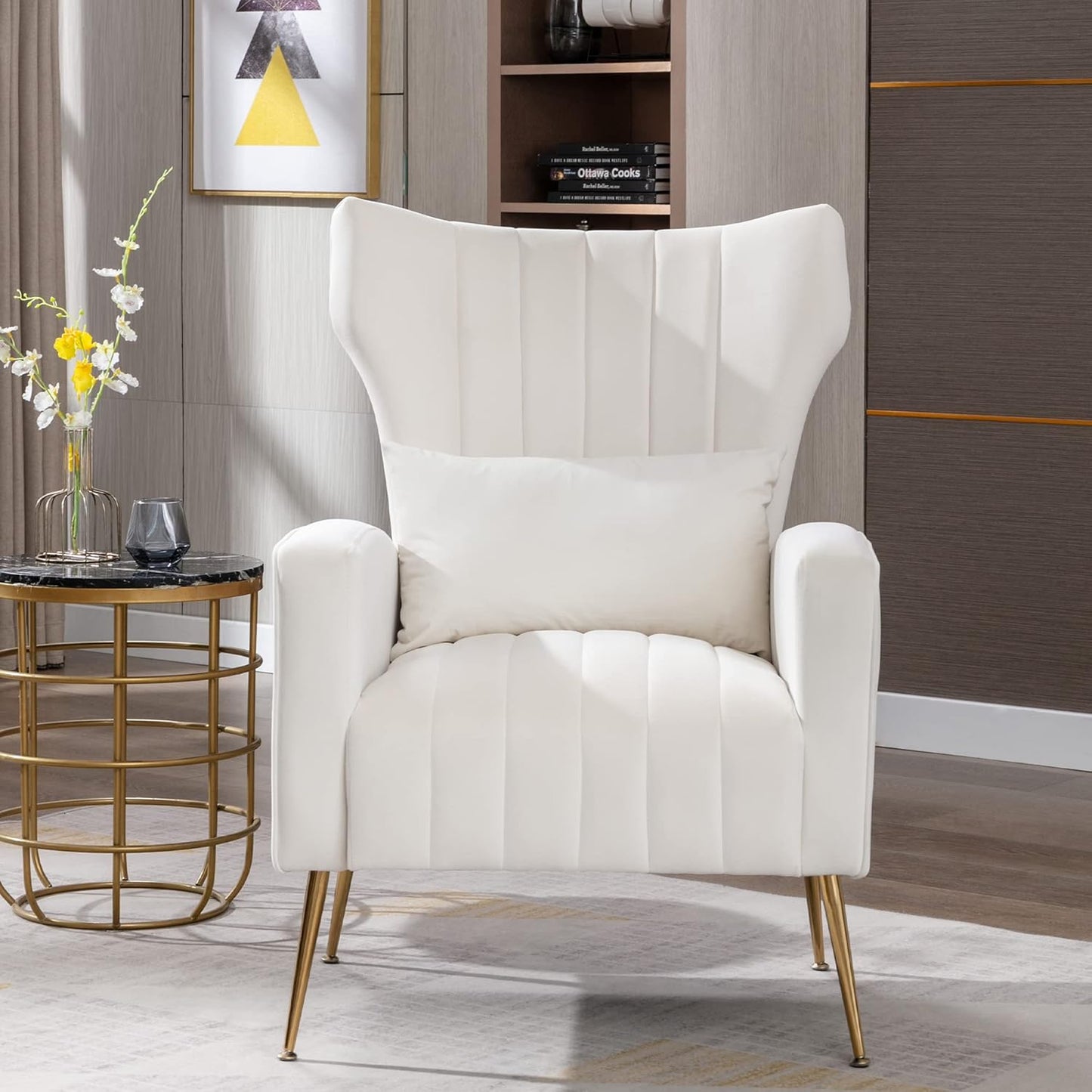 A touch of elegance and comfort to any room with this luxurious accent chair, designed to provide you with the perfect balance of style, durability, and relaxation. Whether you’re enjoying a quiet read or entertaining guests, this chair will become your new favorite spot.