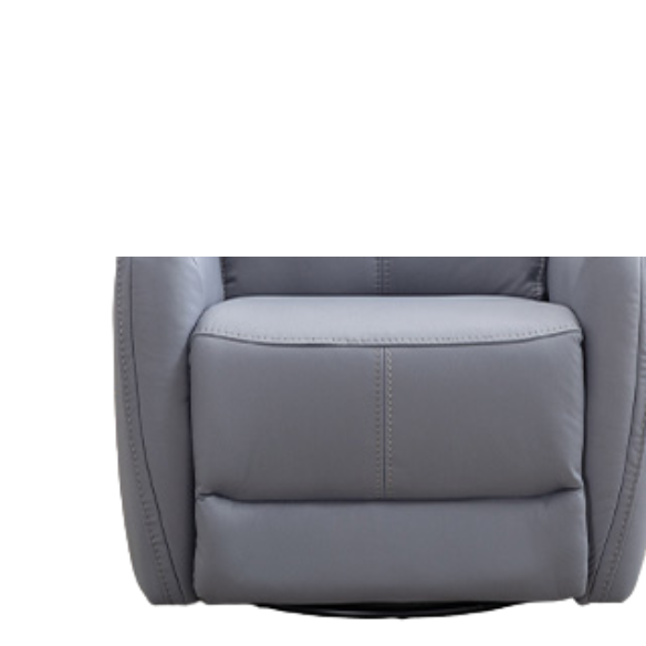 Blue grey power swivel rocker recliner with 270° swivel, smooth gliding recline, USB charging port, and durable faux leather fabric. Supports up to 350 lbs, perfect for living room, bedroom, or nursery. Easy assembly and quiet motor.