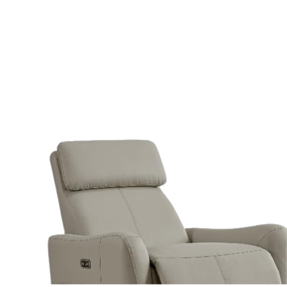 Neutral power swivel rocker recliner with 270° swivel, smooth gliding recline, USB charging port, and durable faux leather fabric. Supports up to 350 lbs, perfect for living room, bedroom, or nursery. Easy assembly and quiet motor.