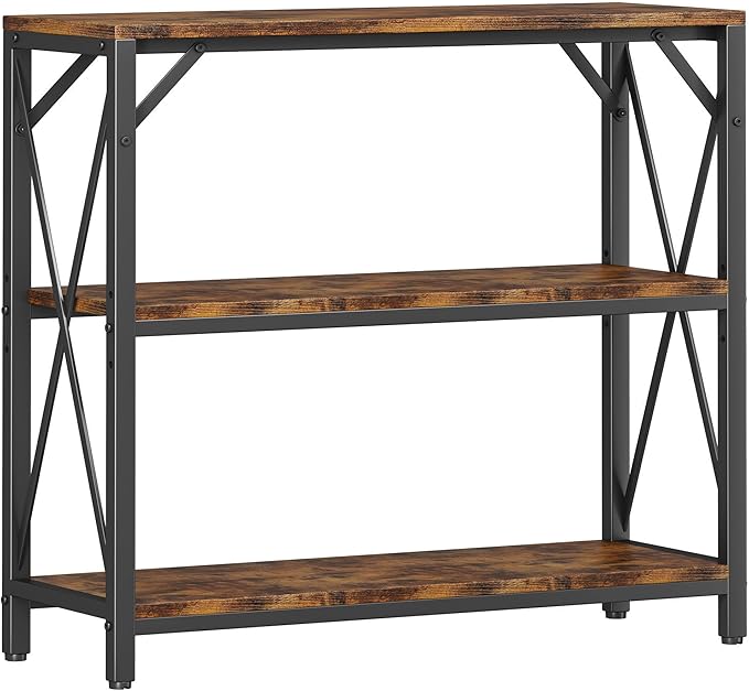3-tier engineered wood shelf.