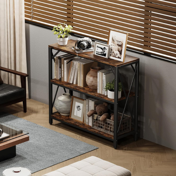 3-tier engineered wood shelf