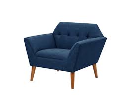 A stylish blue accent chair featuring a wide, contoured backrest and ergonomic armrests for added comfort. Upholstered in soft polyester fabric with plush sponge cushioning and built-in S-shaped springs, the chair provides a relaxing seating experience. The sturdy rubber wood legs with anti-slip foot pads support up to 330 lbs. The chair also boasts an elegant tufted design, adding a touch of sophistication to any room. Perfect for living rooms, bedrooms, or home offices, it is easy to assemble with include