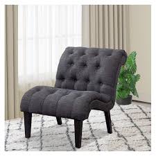 The ideal blend of modern design and comfort with this grey button-tufted accent chair. Whether you’re entertaining guests, reading a book, or relaxing after a long day, this chair is the perfect addition to your home, providing both aesthetic charm and a cozy seating experience.