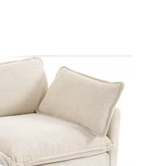 Beige corduroy loveseat sofa with modern design, plush upholstery, and two-person seating—ideal for small spaces, living rooms, or home offices.