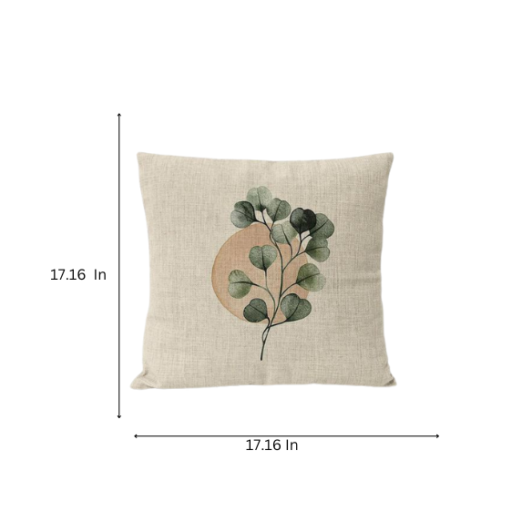 Boho Linen Throw Pillow Covers with Modern Abstract Design in Neutral Multi-Colored Shades – Decorative Square Pillow Covers for Home, Office, and Bedroom.