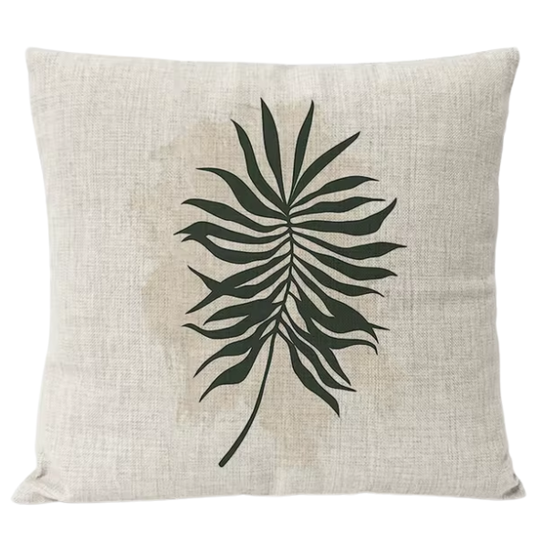 Boho Linen Throw Pillow Covers with Modern Abstract Design in Neutral Multi-Colored Shades – Decorative Square Pillow Covers for Home, Office, and Bedroom.