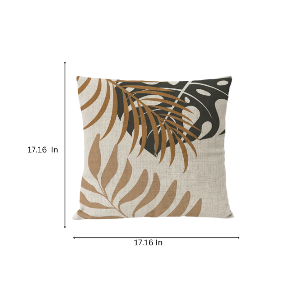 Boho Linen Throw Pillow Covers with Modern Abstract Design in Neutral Multi-Colored Shades – Premium Linen Decorative Pillows for Living Room, Bedroom, and Office.