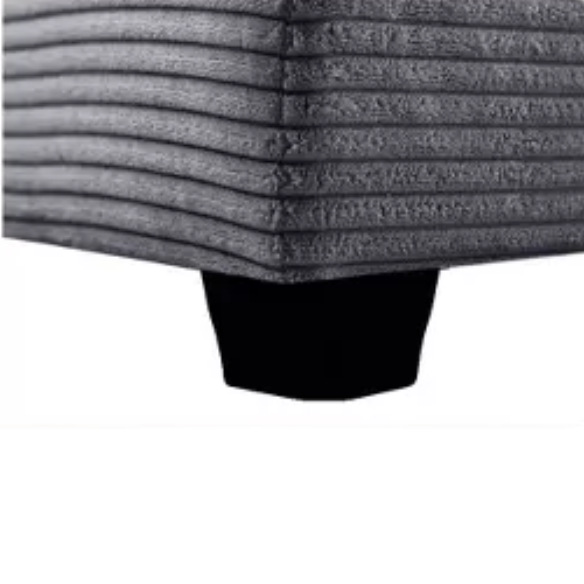 Dark grey corduroy loveseat sofa with plush upholstery, modern track arms, and two-person seating—ideal for small spaces, living rooms, or home offices.