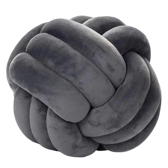 Dark Grey Geometric Decorative Pillow – Soft Modern Cushion in Deep Neutral Tone for Sofa, Bed, or Chair – 100% Polyester, Available in 22 cm and 28 cm