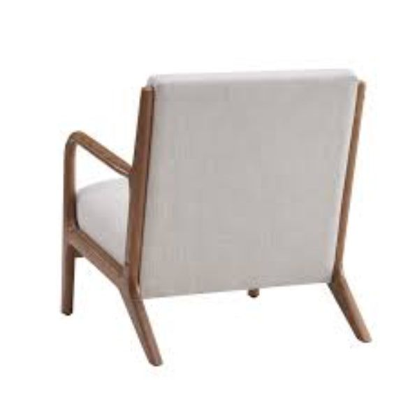 Sleek white accent chair with plush cushions and high-density sponge for optimal comfort. Made with a solid wood frame, it supports up to 250 lbs and includes footpads to protect floors. Ergonomically designed for lumbar support, it’s perfect for living rooms, bedrooms, or offices. Easy assembly and low maintenance with a simple wipe-down. Ideal for modern spaces seeking comfort and style.