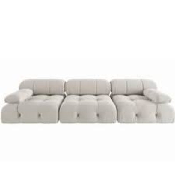 Modern velvet sectional sofa with plush upholstery, button tufting, and durable wood frame. Versatile design with individual seat cushions for ultimate comfort, supporting up to 330 lbs per seat. Perfect for living rooms, offering easy assembly and a sleek, contemporary style.