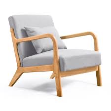 Grey accent chairs with soft fabric, high-density cushions, and ergonomic low-back design, providing comfort and support for long relaxation sessions. Durable solid wood frame and protective footpads for stability and floor protection. Ideal for living rooms, bedrooms, and home offices. Easy to assemble and maintain.